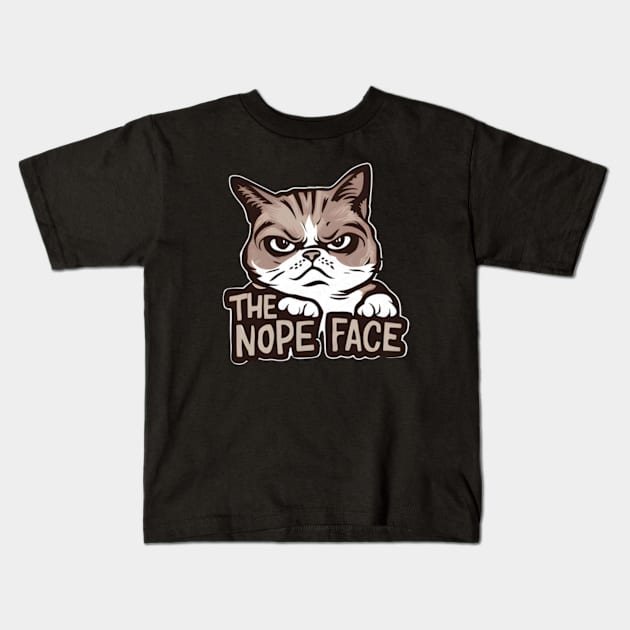 Grumpy Cat Kids T-Shirt by Inktopolis